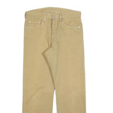 LEVI'S Mens Jeans Beige Regular Straight Denim W34 L32 Button Closure