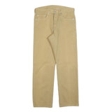 LEVI'S Mens Jeans Beige Regular Straight Denim W34 L32 Button Closure