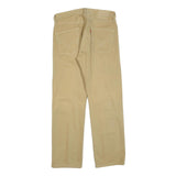LEVI'S Mens Jeans Beige Regular Straight Denim W34 L32 Button Closure