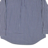NAUTICA Mens Blue & Navy Check Shirt XL Long Sleeve Button Down Casual