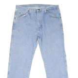 WRANGLER Mens Regular Fit Light Blue Denim Jeans W36 L30 Classic Cotton Zip