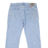 WRANGLER Mens Regular Fit Light Blue Denim Jeans W36 L30 Classic Cotton Zip