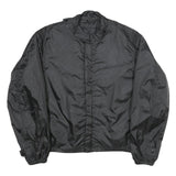 HARLEY DAVIDSON Mens Black Classic Jacket M Polyester Zip Plain Casual Biker