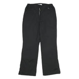FILA Lined Womens Black Cotton Blend Regular Fit Straight Leg Trousers W30 L32