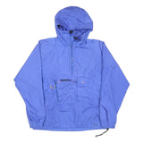 OBERMEYER Womens Blue Outdoor Jacket L Polyester Blend Plain Zip Hooded