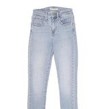 LEVI'S 721 High Rise Skinny Womens Jeans Blue Slim Denim Light W24 L32 Skinny