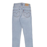 LEVI'S 721 High Rise Skinny Womens Jeans Blue Slim Denim Light W24 L32 Skinny