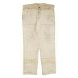 CARHARTT Mens Jeans Beige Regular Straight Denim Fair W40 L32 Workwear Utility