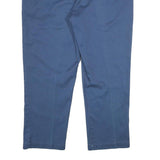 DICKIES Mens Polyester Blend Blue Regular Straight Trousers W44 L30 Workwear Zip