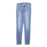 LEVI'S 710 Womens Slim Blue Denim Light Wash Jeans W26 L30 Skinny Fit