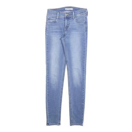 LEVI'S 710 Womens Slim Blue Denim Light Wash Jeans W26 L30 Skinny Fit