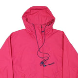 EDDIE BAUER Womens Pink Outdoor Jacket M Polyester Blend Plain Zip Hooded