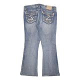 AMETHYST Womens Jeans Blue Regular Flared Denim Medium W31 L28 Stylish