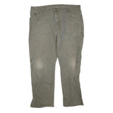 DICKIES Mens Regular Fit Straight Leg Denim Grey W40 L28 Workwear Zip Cotton