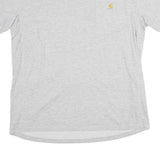CARHARTT Mens Grey Pocket T-Shirt L Short Sleeve Crew Neck Cotton Blend Casual