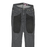 JECKERSON Womens Jeans Black Regular Straight Denim Light W28 L30 Stylish