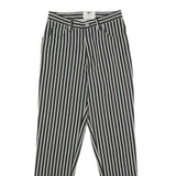 ARMANI JEANS Womens Polyester Blend Black & White Striped Regular Straight