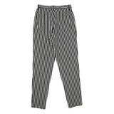 ARMANI JEANS Womens Polyester Blend Black & White Striped Regular Straight