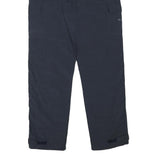 COMPASS Mens Polyester Blend Navy Relaxed Straight Trousers W30 L31 Casual