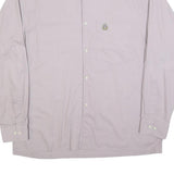 HIM Mens Pale Pink Shirt L Cotton Blend Classic Button Collar Long Sleeve