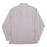 HIM Mens Pale Pink Shirt L Cotton Blend Classic Button Collar Long Sleeve