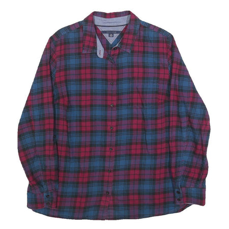 TOMMY HILFIGER Womens Blue & Red Check Shirt XL Casual Cotton Blend Button