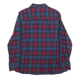 TOMMY HILFIGER Womens Blue & Red Check Shirt XL Casual Cotton Blend Button