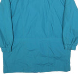 LONDON FOG Womens Blue & Brown Casual Zip Jacket M Polyester Blend Lightweight