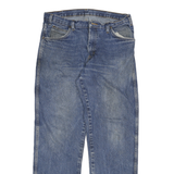 DICKIES Mens Jeans Blue Regular Straight Denim Medium Wash W34 L33 Durable