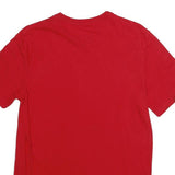 TOMMY HILFIGER Mens Red T-Shirt M Short Sleeve Crew Neck Plain Cotton Casual