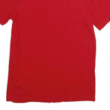TOMMY HILFIGER Mens Red T-Shirt M Short Sleeve Crew Neck Plain Cotton Casual