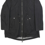 MISS SIXTY Womens Black Jacket L Polyester Zip Plain Stylish Casual