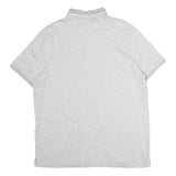 CALVIN KLEIN Mens Grey Polo Shirt XL Cotton Short Sleeve Basic Classic