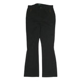 LAUREN RALPH LAUREN Womens Cotton Black Regular Fit Straight Trousers W28 L28