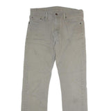 LEVI'S Mens Jeans Beige Regular Straight Denim Medium W30 L30 Classic Zip