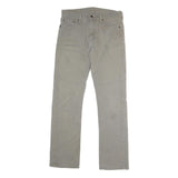 LEVI'S Mens Jeans Beige Regular Straight Denim Medium W30 L30 Classic Zip