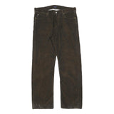 PAUL SMITH Mens Cotton Blend Brown Regular Straight Trousers W34 L32 Classic