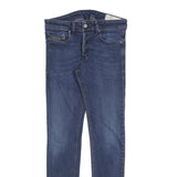 DIESEL Womens Slim Blue Denim Skinny Jeans W30 L32 Button Cotton Blend