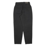LEE Womens Black Relaxed Straight Denim Medium W26 L30 Comfortable Zip Jeans