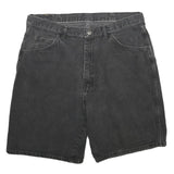 WRANGLER Mens Shorts Black Cotton Casual L W36 Classic Denim Comfort Fit