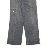 YIN HU Womens Jeans Blue Regular Straight Denim Medium W28 L27 Cargo Pockets