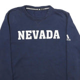 ADIDAS Mens Navy Blue Nevada Crew Neck M Sweatshirt Cotton Blend Pullover