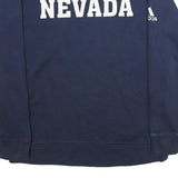 ADIDAS Mens Navy Blue Nevada Crew Neck M Sweatshirt Cotton Blend Pullover