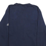 ADIDAS Mens Navy Blue Nevada Crew Neck M Sweatshirt Cotton Blend Pullover