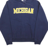 FRUIT OF THE LOOM Mens Navy Blue Michigan Hoodie XL Cotton Blend Pullover