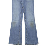 LEVI'S Womens Blue Regular Flared Denim W26 L29 Zip Cotton Blend Jeans