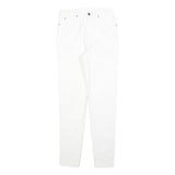 CHARLES VOGELE Womens Jeans White Slim Skinny Denim W26 L30 Zip Cotton Blend
