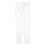 CHARLES VOGELE Womens Jeans White Slim Skinny Denim W26 L30 Zip Cotton Blend