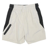 REEBOK Mens Shorts White & Black Casual M W28 Polyester Blend