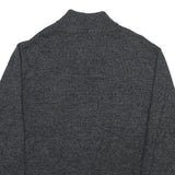 CHAPS Mens Grey Jumper Pullover Plain Roll Neck Regular L Cotton Blend Knitwear